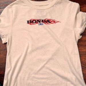 Honda Women's Short Sleeve Tee - Cream